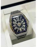 FRANCK MULLER VANGUARD REF YACHTING V41 SC DT YACHTING SUNBURST BLUE DIAL 45MM AUTOMATIC WATCH 