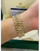 ROLEX PRESIDENT DAY-DATE 36 REF 18038 FULL 18K 750 YELLOW GOLD FACTORY DIAMONDS STRING RUBY DIAMOND STONE 36MM DIAL AUTOMATIC WATCH 