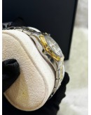 TAG HEUER AQUARACER LADY HALF 18K 750 YELLOW GOLD REF WBD1320 MOTHER OF PEARL DIAL 32MM QUARTZ WATCH 