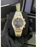 GP GIRARD PERREGAUX LAUREATO CHRONOGRAPH BLUE EYES REF 81020-11-631-11A BLACK DIAL 42MM AUTOMATIC WATCH 
