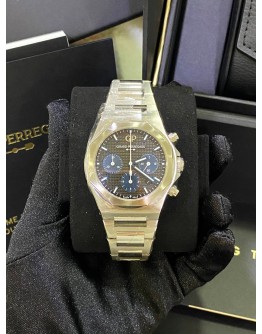 GP GIRARD PERREGAUX LAUREATO CHRONOGRAPH BLUE EYES REF 81020-11-631-11A BLACK DIAL 42MM AUTOMATIC WATCH 
