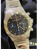 GP GIRARD PERREGAUX LAUREATO CHRONOGRAPH BLUE EYES REF 81020-11-631-11A BLACK DIAL 42MM AUTOMATIC WATCH 