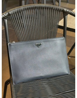 PRADA CLUTCH IN BLACK SAFFIANO LEATHER 
