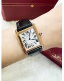 CARTIER TANK SOLO 18K 750 YELLOW GOLD 24MM X 31MM QUARTZ WATCH