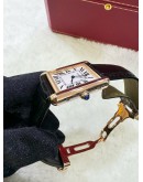 CARTIER TANK SOLO 18K 750 YELLOW GOLD 24MM X 31MM QUARTZ WATCH
