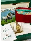 ROLEX LADY DATEJUST FULL 18K 750 YELLOW GOLD REF 79178 DIAMONDS & GOLD DIAL 26MM AUTOMATIC WATCH 