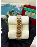 ROLEX LADY DATEJUST FULL 18K 750 YELLOW GOLD REF 79178 DIAMONDS & GOLD DIAL 26MM AUTOMATIC WATCH 