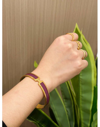 HERMES OLYMPE BRACELET IN PURPLE 
