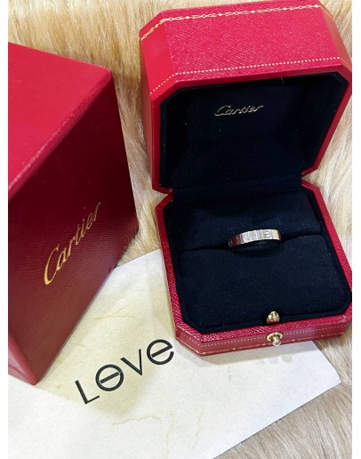 CARTIER LOVE RING IN 18K 750 WHITE GOLD SIZE 60 