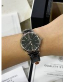 IWC PORTOFINO REF IW357405 DIAMOND GREEN DIAL 34MM AUTOMATIC WATCH 