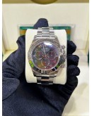 ROLEX DAYTONA COSMOGRAPH HALF 18K 750 WHITE GOLD REF 116509 BLACK & RED DIAL 40MM AUTOMATIC WATCH 