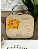 SEASONAL LIMITED SPECIAL EDITION COACH X JEAN-MICHEL BASQUIAT TOP HANDLE CROSSBODY BAG 