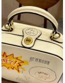 SEASONAL LIMITED SPECIAL EDITION COACH X JEAN-MICHEL BASQUIAT TOP HANDLE CROSSBODY BAG 