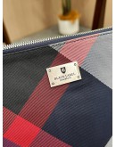 BURBERRY BLACK LABEL CLUTCH IN CHECKED CANVAS