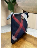 BURBERRY BLACK LABEL CLUTCH IN CHECKED CANVAS
