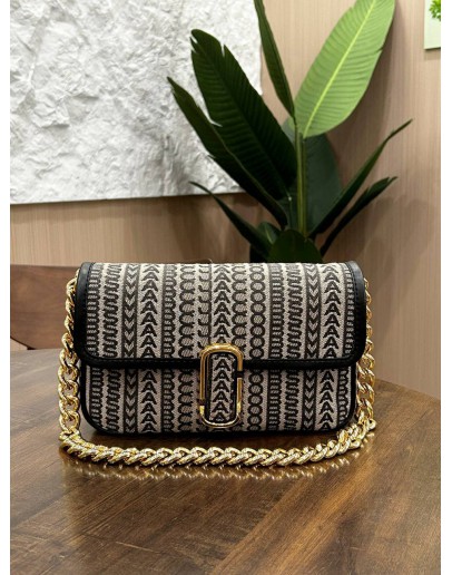 MARC JACOB THE MONOGRAM J MARC SHOULDER & CROSSBODY BAG