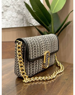 MARC JACOB THE MONOGRAM J MARC SHOULDER & CROSSBODY BAG