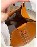 LORO PIANA SMALL BALE BAG IN WARM TAN SUN GOLD L0C2 SMOOTH CALF LEATHER