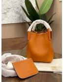 LORO PIANA SMALL BALE BAG IN WARM TAN SUN GOLD L0C2 SMOOTH CALF LEATHER