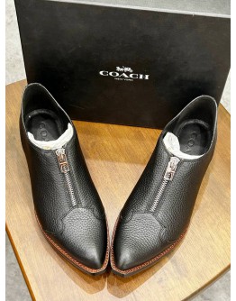 COACH LEATHER BANDIT ZIP SHOE 