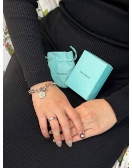 TIFFANY & CO SILVER 1837 925 SILVER CHARM BRACELET  
