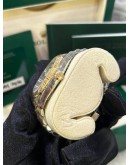 ROLEX DATEJUST 41 REF 126333 JUBILEE HALF 18K 750 YELLOW GOLD SILVER DIAL 41MM AUTOMATIC WATCH  