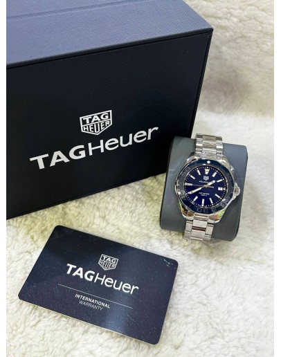 TAG HEUER AQUARACER LADY REF WAY131S BLUE MOTHER OF PEARL DIAL 35MM QUARTZ WATCH 