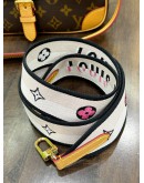 LOUIS VUITTON DIANE IN MONOGRAM CANVAS & LEATHER WITH FUCHSIA REMOVABLE STRAP