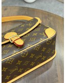 LOUIS VUITTON DIANE IN MONOGRAM CANVAS & LEATHER WITH FUCHSIA REMOVABLE STRAP