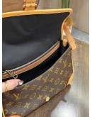 LOUIS VUITTON DIANE IN MONOGRAM CANVAS & LEATHER WITH FUCHSIA REMOVABLE STRAP