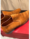 SALVATORE FERRAGAMO SUEDE LOAFERS 