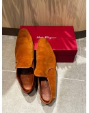 SALVATORE FERRAGAMO SUEDE LOAFERS 