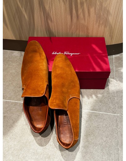 SALVATORE FERRAGAMO SUEDE LOAFERS 