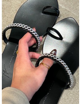 GIUSEPPE ZANOTTI MAURITIA MARZIA RING FLAT SANDAL 