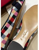 SALVATORE FERRAGAMO PATCHWORK VARINA BALLET FLAT 