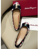 SALVATORE FERRAGAMO PATCHWORK VARINA BALLET FLAT 