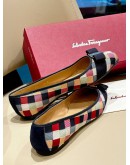 SALVATORE FERRAGAMO PATCHWORK VARINA BALLET FLAT 