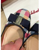 SALVATORE FERRAGAMO PATCHWORK VARINA BALLET FLAT 