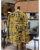 VERSACE JEANS COUTURE MENS LEO CHAIN PRINT LONG SLEEVE SHIRT