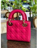 CHRISTIAN DIOR MINI LADY DIOR IN BARBIE PINK PATENT LEATHER  