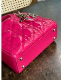 CHRISTIAN DIOR MINI LADY DIOR IN BARBIE PINK PATENT LEATHER  