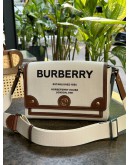 BURBERRY HORSEFERRY PRINT CANVAS NOTE CROSSBODY BAG