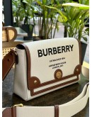 BURBERRY HORSEFERRY PRINT CANVAS NOTE CROSSBODY BAG