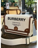 BURBERRY HORSEFERRY PRINT CANVAS NOTE CROSSBODY BAG