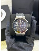 HUBLOT BIGBANG ORIGINAL STEEL CERAMIC CHRONOGRAPH WATCH 44MM AUTOMATIC WATCH 