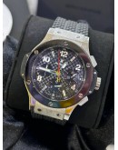HUBLOT BIGBANG ORIGINAL STEEL CERAMIC CHRONOGRAPH WATCH 44MM AUTOMATIC WATCH 