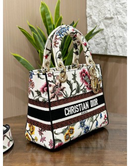 CHRISTIAN DIOR MEDIUM LADY DIOR D-LITE JARDIN BOTANIQUE