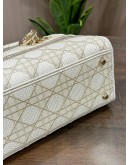 CHRISTIAN DIOR SEASONAL MEDIUM LADY DIOR D-LITE DRAPE IN CRYSTAL