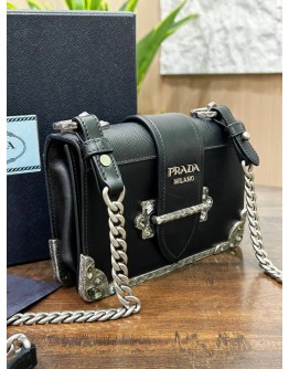PRADA CAHIER CRYSTAL CHAIN CROSSBODY BAG