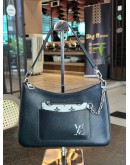 LOUIS VUITTON MARELLE IN BLACK & WHITE EPI LEATHER SHOULDER HANDBAG  